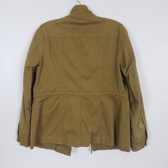 LIVE A LITTLE Utility Jacket Olive Green Sz S - Picture 3 of 6